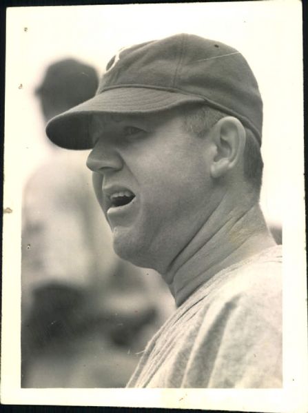 1938 Babe Phelps Brooklyn Dodgers  "The Sporting News Collection Archives" Original 5 1/2" x 7 1/2" Photo (Sporting News Collection Hologram/MEARS Photo LOA)