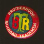Vintage Brotherhood Railroad Trainmen Pinback