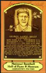 George Kelly New York Giants Signed HOF Postcard Rare Color Version - JSA
