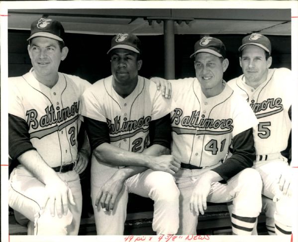 1967 Brooks & Frank Robinson Baltimore Orioles "The Sporting News Collection Archives" Original 8" x 10" Photo (Sporting News Collection Hologram/MEARS Photo LOA)