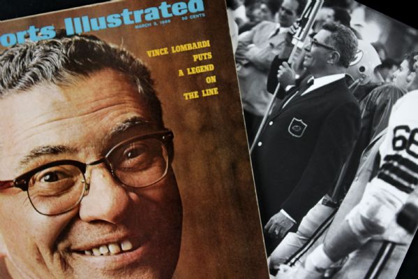 1969 Vince Lombardi Washington Redskins Sports Illustrated Magazine & Photo Packers Legend