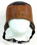 Circa 1910 Ken Wel Flop Top Leather Football Helmet - Near Mint Condition