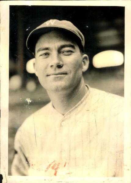 1923-32 Firpo Marberry Washington Senators "The Sporting News Collection Archives" Original Photo - Lot of 3 (Sporting News Collection Hologram/MEARS Photo LOA)