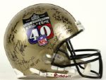 2003 NFL Hall of Fame Signed Helmet w/ 26 Sigs. Incl. Elway Butkus Emmitt Smith - Prova Sticker - JSA