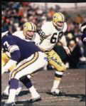 1990s Ray Nitschke Green Bay Packers Signed Card 8 x 10 & Drawing - JSA