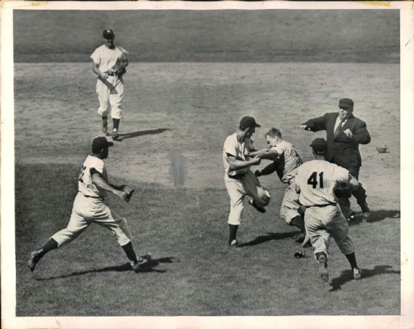 1957-69 Baseball Brawls Inc. Juan Marichal Fight "The Sporting News Collection Archives" Original Photo - Lot of 11 (Sporting News Collection Hologram/MEARS Photo LOA)