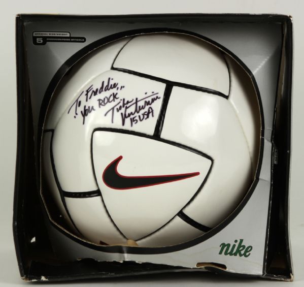 Tisha Venturini Signed Nike Soccer Ball - Team USA - JSA