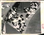 1954 World Series Cleveland Indians New York Giants The Sporting News Collection Archives Original Photos (Sporting News Collection Hologram/MEARS Photo LOA) - Lot of 11