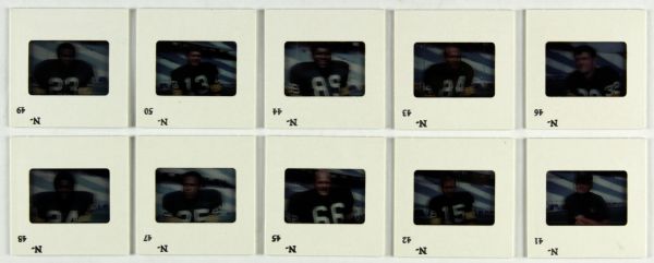 1970 Green Bay Packers Original Negative - Lot of 10 w / Phil Bengston Ray Nitschke Willie Wood Bart Starr