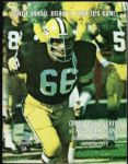 1967-71 Green Bay Packers Program All With Ray Nitschke Playing - Lot of 9
