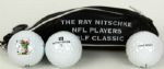 1950s-60s Green Bay Packers Greats Signed Mementos - Teteak Mini-Helmet & Dan Currie Bill Quinlan Oversized Biever Photo & Nitschke Golf Balls  - JSA