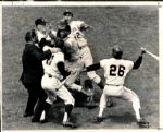 1957-69 Baseball Brawls Inc. Juan Marichal Fight The Sporting News Collection Archives Original Photo - Lot of 11 (Sporting News Collection Hologram/MEARS Photo LOA)