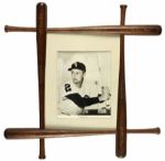 1961 Nellie Fox Chicago White Sox Signed 8" x 10" With Mini-Bat Frame - JSA