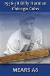 1936-38 Billy Herman H&B Louisville Slugger Professional Model Game Used Bat - Chicago Cubs (MEARS A8)