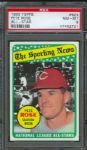 1969 Topps Reds Pete Rose All-Star #424 PSA NM-MT 8