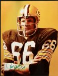 1990s Ray Nitschke Green Bay Packers Signed 11" x 14" Oversized Photo - JSA