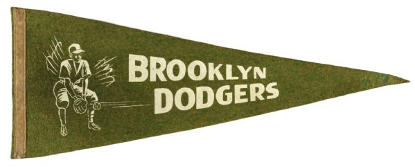 1940s Brooklyn Dodgers Pennant 