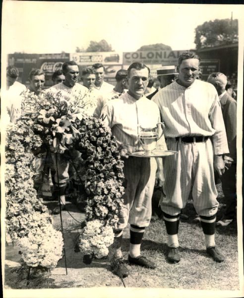 1930 Walter Johnson Joe Judge Washington Senators "The Sporting News Collection Archives" Original 8" x 10" Photo (Sporting News Collection Hologram/MEARS Photo LOA)