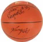 1985-86 Milwaukee Bucks Team Signed Basketball  12 Sigs. Incl. Moncrief Pressey Cummings - JSA