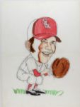 1972 Ed Herrmann Chicago White Sox Original Artwork For Chi-Foursome Print w/ Rare Chi-Foursome Print - JSA