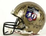 2003 NFL Hall of Fame Signed Helmet w/ 26 Sigs. Incl. Elway Butkus Emmitt Smith - Prova Sticker - JSA