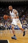 2009-10 Rashard Lewis Orlando Magic Signed Game Worn Shoes - MEARS LOO - JSA