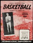 1946-47 NPL Chicago American Gears Program - Stanley Szukala Cover George Mikan Rookie Season - JSA