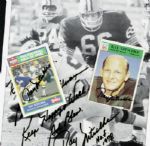 1966-90 Ray Nitschke Green Bay Packers Signed Card & Photo - Lot of 3 - JSA