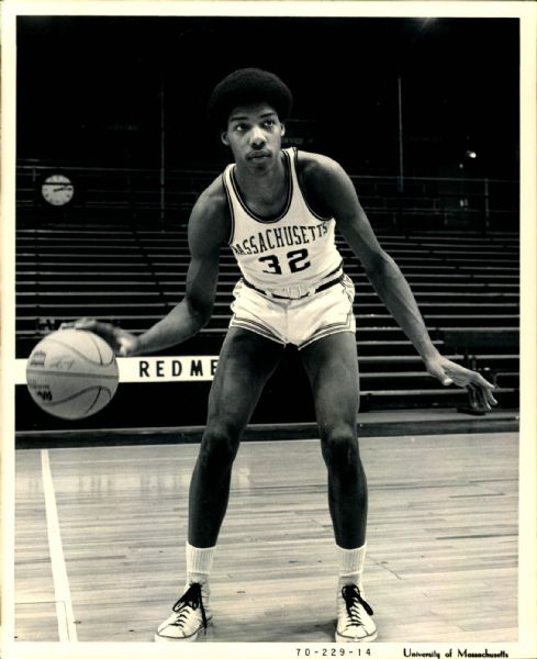 1970 Julius "Dr. J" Erving University of Massachusetts "The Sporting News Collection Archives" Original 8" x 10" Photo (Sporting News Collection Hologram/MEARS Photo LOA)