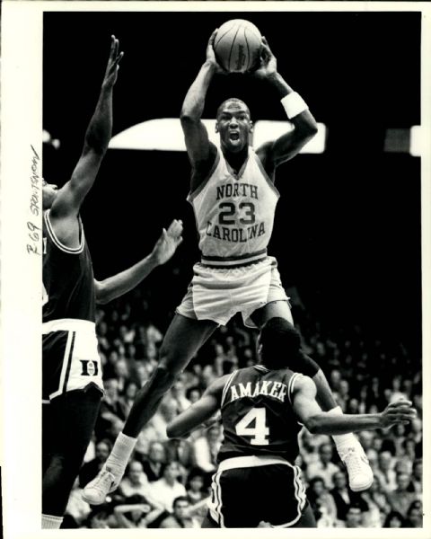 1984 Michael Jordan UNC Tarheels "The Sporting News Collection Archives" Original 8" x 10" Photo (Sporting News Collection Hologram/MEARS Photo LOA)