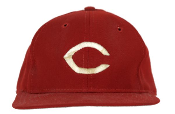 1970s Pete Rose Cincinnati Reds Game Worn Cap (MEARS Auction LOA)