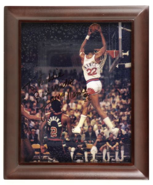 Larry Nance Cleveland Cavaliers Signed 8" x 10" Photo - JSA