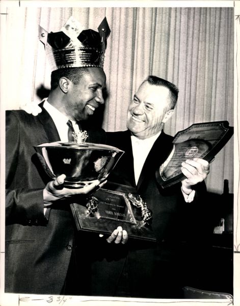 1967 Frank Robinson Baltimore Orioles "The Sporting News Collection Archives" Original Photos (Sporting News Collection Hologram/MEARS Photo LOA) - Lot of 2