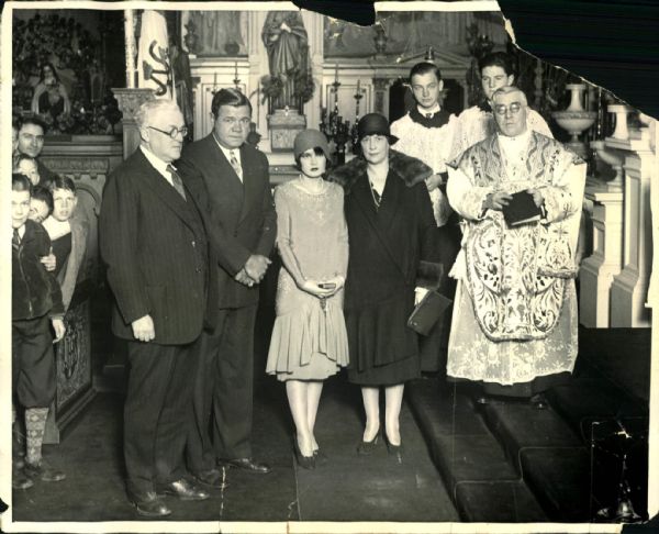 1929 Babe Ruths Wedding Day "The Sporting News Collection Archives" Original 8" x 10" Photo (Sporting News Collection Hologram/MEARS Photo LOA)