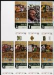 2008 Green Bay Packers 10 Game Full Ticket Sheet (Unused) w/ Aaron Rodgers First Start Ticket