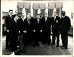 1963 John F. Kennedy and Boston Celtics "The Sporting News Collection Archives" Original 7" x 9" Photo (Sporting News Collection Hologram/MEARS Photo LOA)