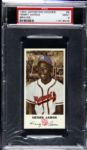1954 Hank Aaron Milwaukee Braves Johnston Cookies #5 Card PSA Mint 9 Highest Graded Example Rookie Season