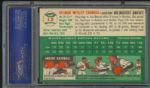 1954 Topps Braves Del Crandall #12 PSA NM-MT 8
