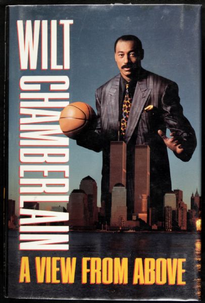 1991 Wilt Chamberlain Signed A View From Above Hardcover Book - JSA