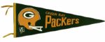 1960s - '70s Green Bay Packers Pennant - Lot of 2 & Mini-Pennant