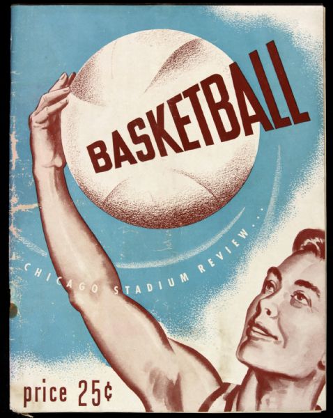 1946-50  Basketball Chicago Stadium Review Program - Chicago Stags