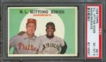 1959 Topps Phillies / Giants N.L. Hitting Kings Ashburn / Mays #317 PSA EX-MT 6