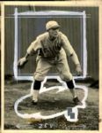 1922 Hub Pruett St. Louis Browns  "The Sporting News Collection Archives" Type A Original 6 1/2" x 8 1/2" Production Art (Sporting News Collection Hologram/MEARS Photo LOA)   