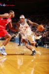 2009-10 Al Harrington New York Knicks Signed Game Worn Shoes - MEARS LOO - JSA