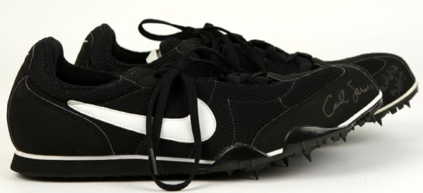 Carl Lewis Olympic Great Signed Running Shoes - JSA 