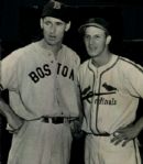 1940-50 circa Ted Williams Boston Red Sox and Stan Musial St. Louis Cardinals "TSN Collection Archives" Original 7" x 8" Photo (Sporting News Collection Hologram/MEARS Photo LOA)