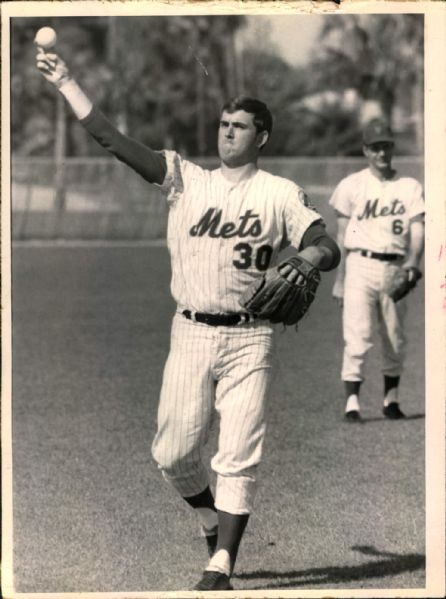 1972 Nolan Ryan New York Mets "The Sporting News Collection Archives" Original 7.5" x 10" Photo (Sporting News Collection Hologram/MEARS Photo LOA)