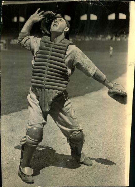 1937 George Tebbetts Detroit Tigers "The Sporting News Collection Archives" Original Photo (Sporting News Collcetion Hologram/MEARS Photo LOA)