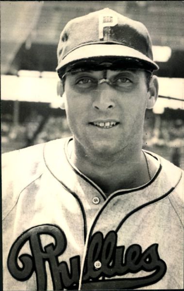 1940 Johnny Rizzo Philadelphia Phillies "The Sporting News Collection Archives" Original 6.75" x 10.75" Photo (Sporting News Collection Hologram/MEARS Photo LOA)