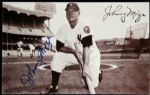 Johnny Mize Lou Boudreau & Robin Roberts Signed Postcard - Lot of 3 - JSA